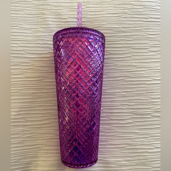 STARBUCKS 2023 VALENTINES PINK TAFFY IRIDESCENT JEWEL TUMBLER - Picture 2 of 2